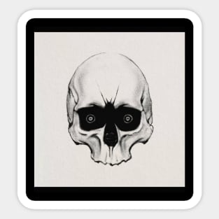 weird skull Sticker